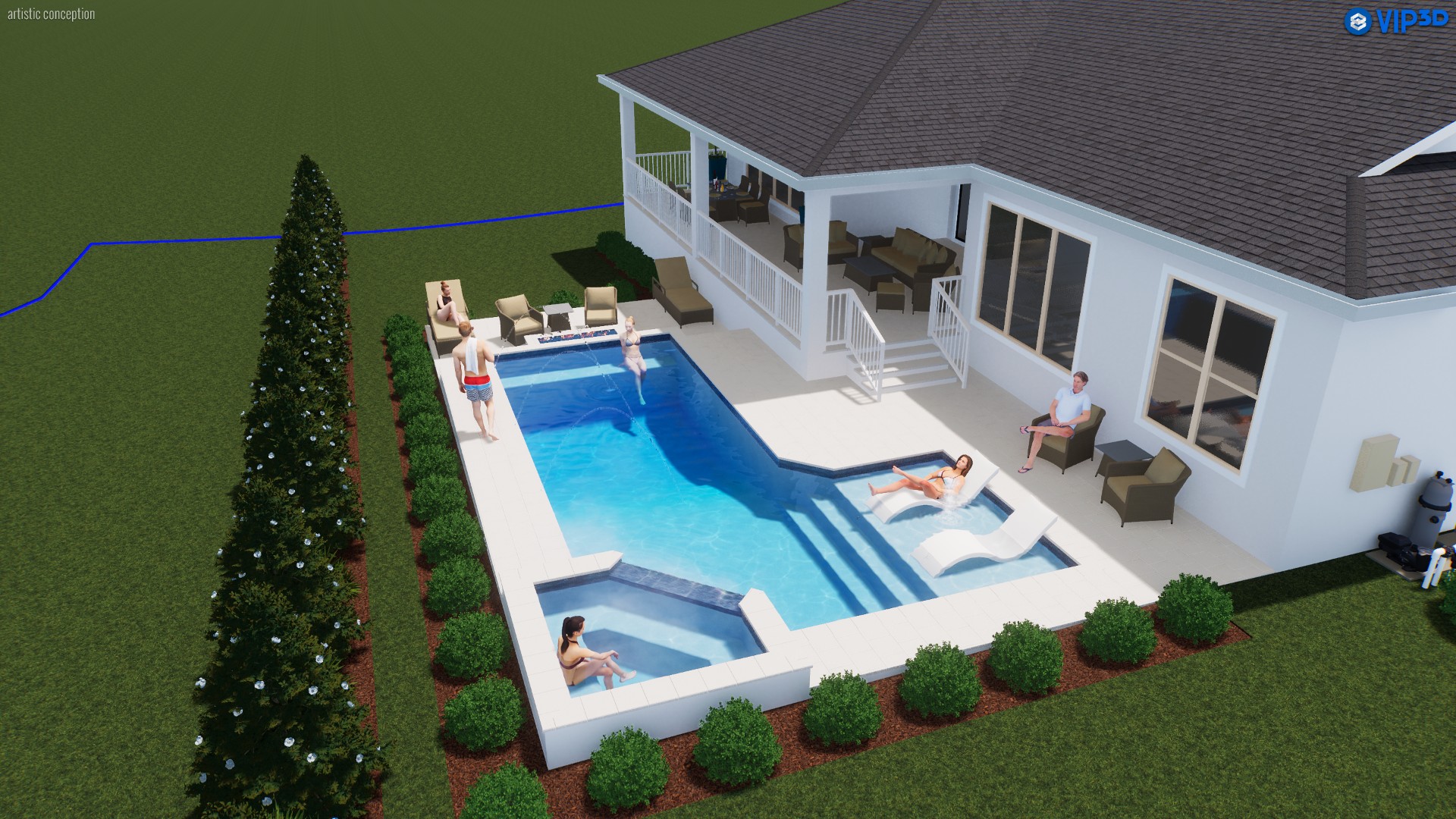 Pool with premium materials